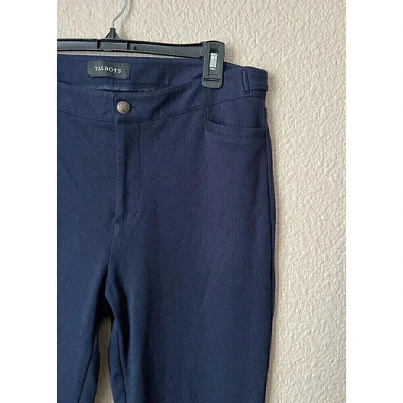 Talbots Womens Lexington Jegging Navy Blue Ankle Length Pants Size 10 - Picture 2 of 15